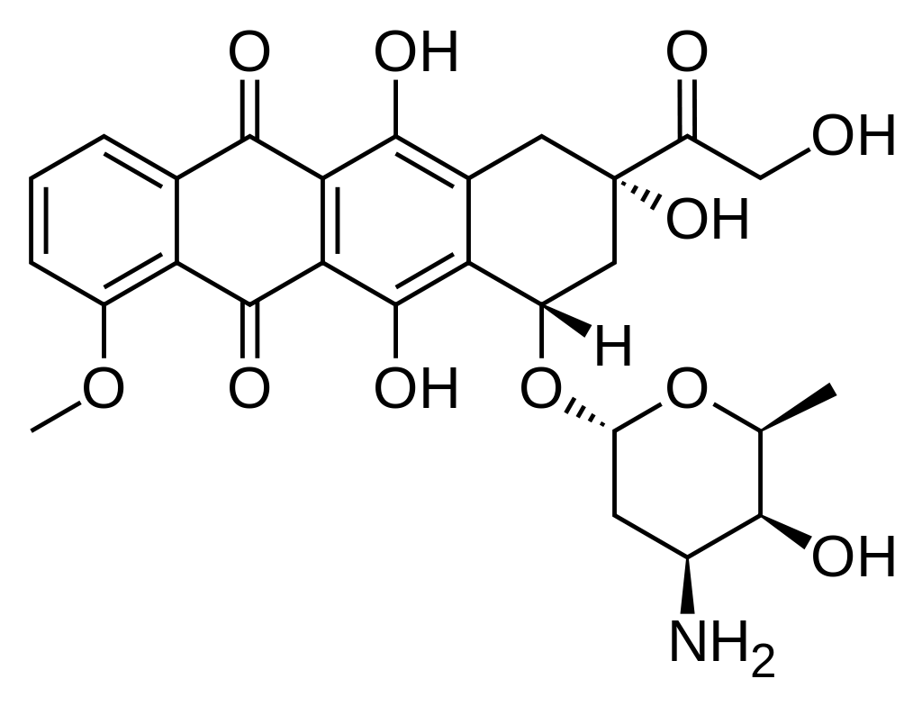 Structure of Doxorubicin