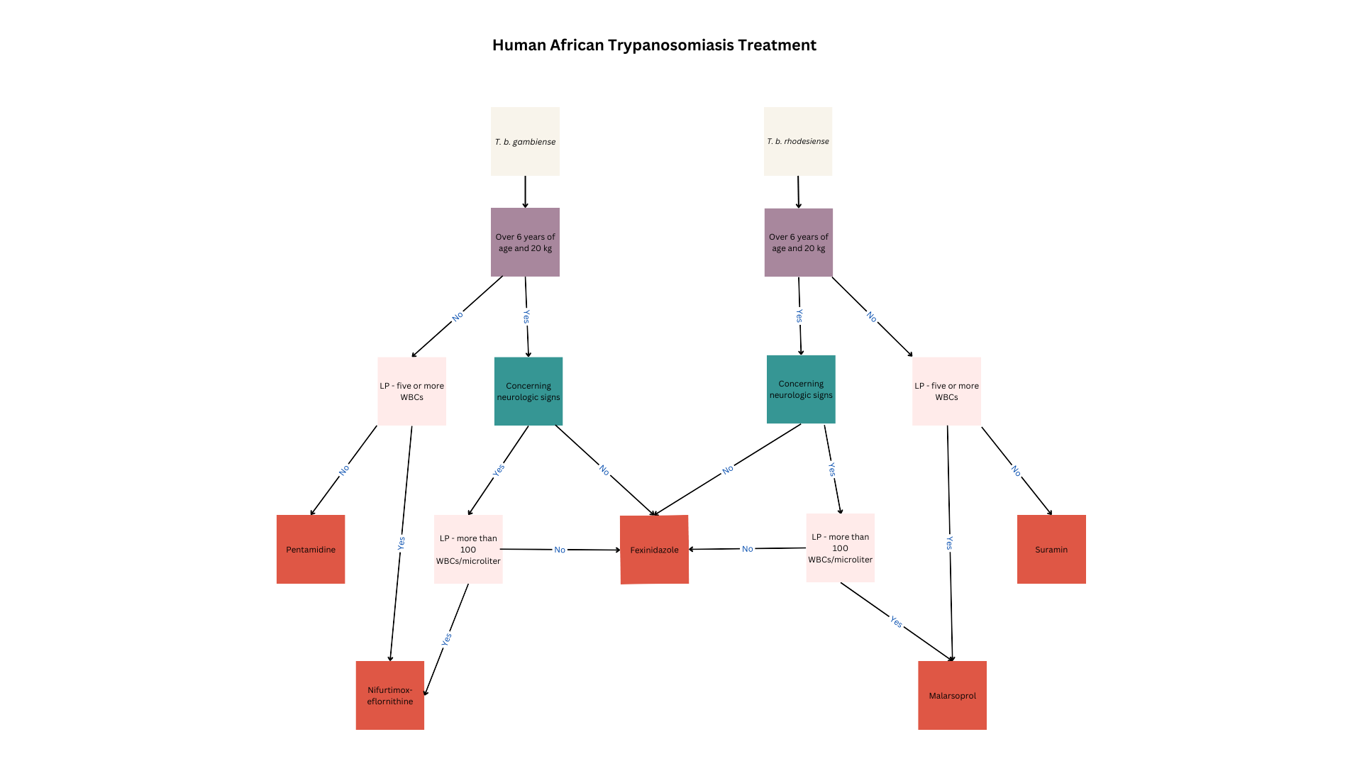 <p>Human African Trypanosomiasis Treatment