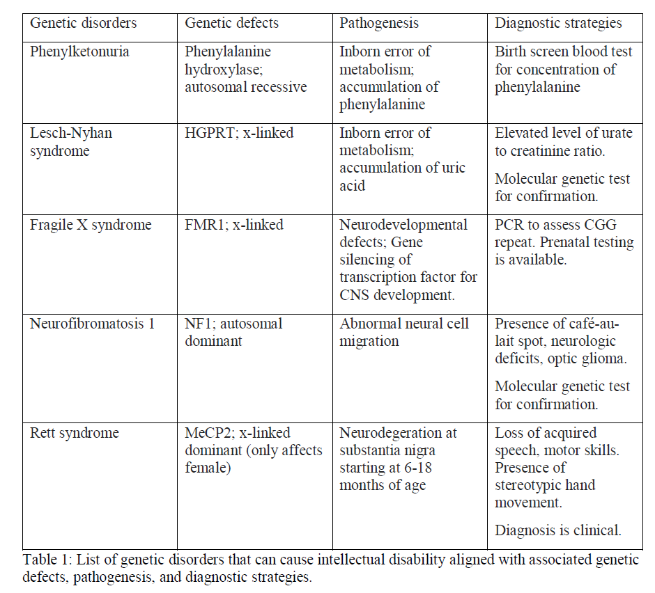 Intellectual Disability Article